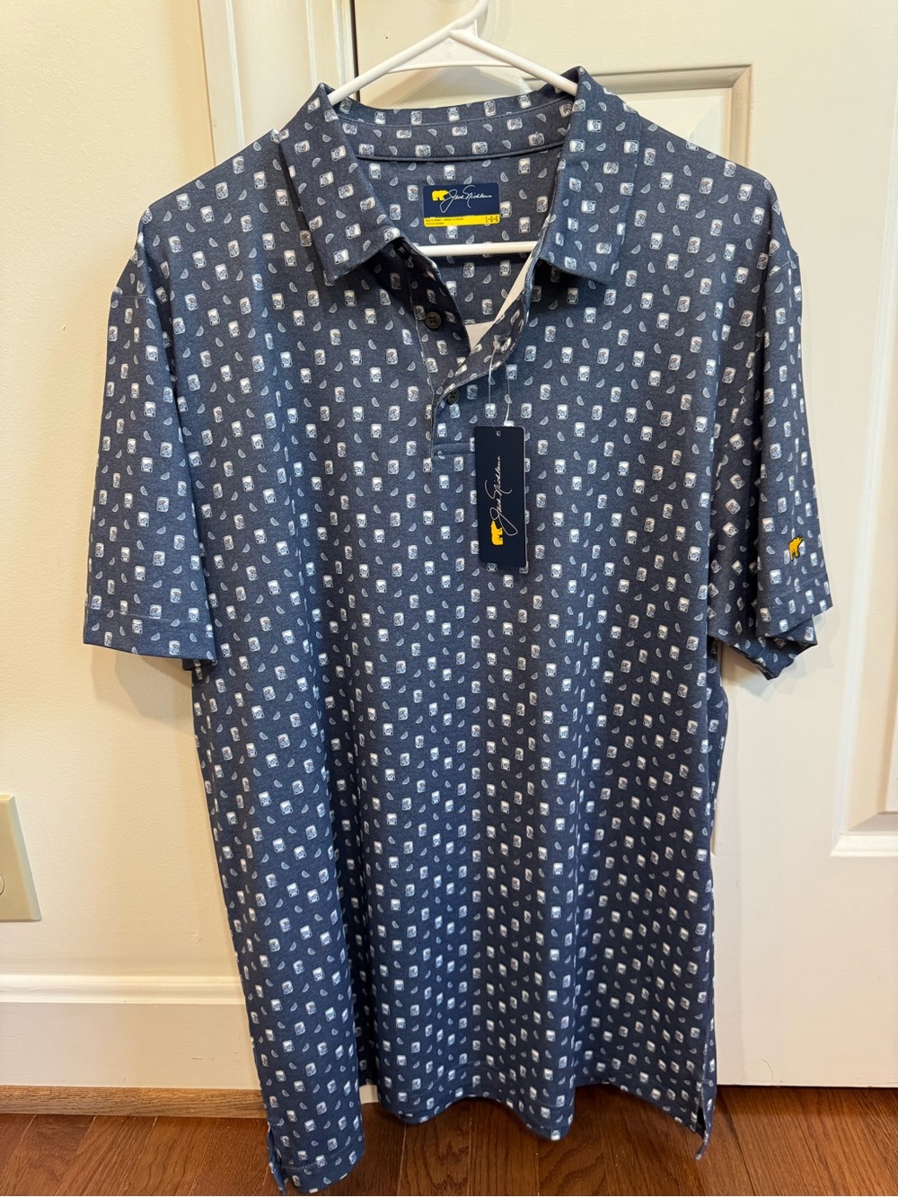 Regular Fit Mini Drinks Short Sleeve Golf Polo